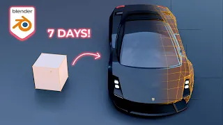 Blender 3D - Car Design Modelling Steps - EASY!