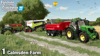 WELCOME TO CALMSDEN FARM!  - Farming Simulator 22 FS22 Calmsden Farm Ep 1