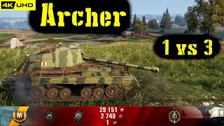 World of Tanks Archer Replay - 6 Kills 1.2K DMG(Patch 1.6.1)