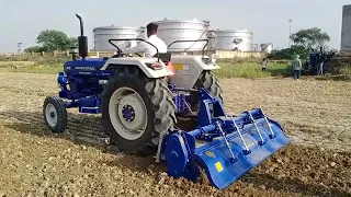 Farmtrac 45 Super Smart 7 Feet rotavator ke saath | FT 45 Super Smart |