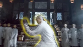 Evil monk defeated 2 Shaolin Kung Fu monks, but was lost to a sweeper monk #actionmovies