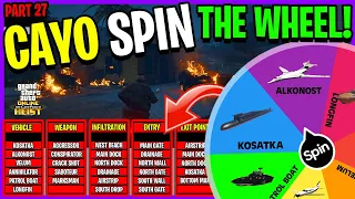 Could You Beat This Cayo Perico Heist!? Cayo Spin The Wheel (GTA 5 Online)