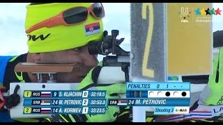 Biathlon Men's 20km Individual - Winter Universiade Trentino 2013