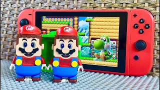 Super Mario Bros. but there are TWO Lego Mario's trying to save Yoshi!