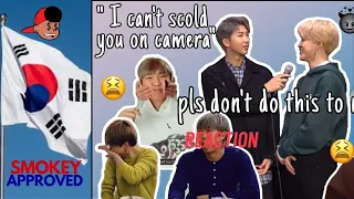 Namjoon being so done with Jimin #bts #btsreaction #btsarmy