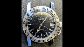 Glycine Airman. Vintage Watch Service. 1970