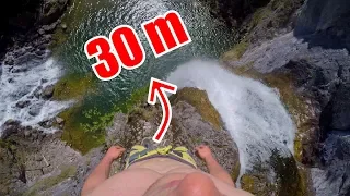 Sprung aus 30 Meter // Salza Wasserfall