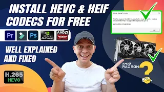 How to install and Fix HEVC (H.265 ) Codecs on Premier Pro (Real Solution)