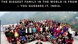 THE WORLD'S LARGEST FAMILY : MEET ZIONA THE MAN WITH 38 WIVES , 94 CHILDREN AND 33 GRANDCHILDREN