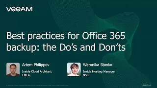 Best practices for Office 365 backup -The Do’s and Don’ts