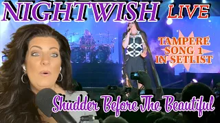 NIGHTWISH - LIVE @ TAMPERE CONCERT "SHUDDER BEFORE THE BEAUTIFUL" SONG 1 IN SETLIST | REACTION VIDEO