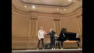 Mitsuko Uchida and Jonathan Biss   Piano Concert for Four Hands at Carnegie Hall New York