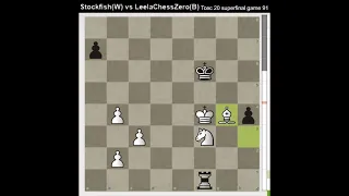 Stockfish vs leela chess zero , Tcec Season 20 , superfinal game 91