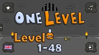 One Level: Stickman Jailbreak Level 1-48 Walkthrough