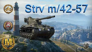 МАСТЕР WoT на карте Утес . Прем танк Strv m/42-57 Alt A.2 утёр всем нос !!!