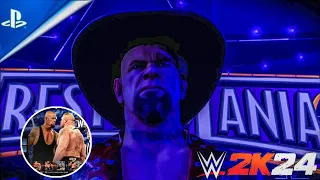 WWE2K24 - The Undertaker vs Brock Lesnar Wrestlemania 30 - WWE2K24 Gameplay Possible Match