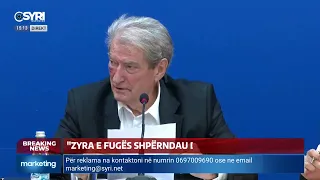 Kryetari i Partisë Demokratike, Sali Berisha konferencë shtypi në seli