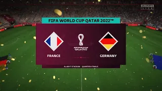 FIFA 23 World Cup Quarter Final France vs Germany PlayStation 5 gameplay 60FPS 4K HDR