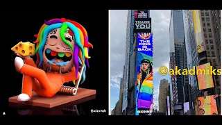 6ix9ine Announces He's still KING OF NEW YORK with Huge Times Square Billboard + IG Live & song 2day