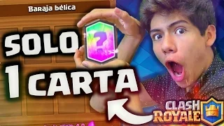 ¡GANO con SOLO 1 CARTA en Clash Royale! ¿IMPOSIBLE? - [ANTRAX] ☣