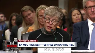 Ex-MSU president testifies on Capitol Hill