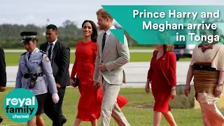 Prince Harry and Meghan arrive in Tonga