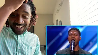 Singer Reacts to Johnny Manuel sings Whitney Houston America's Got Talent 2017
