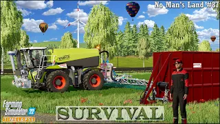 #Survival in No Man's Land Ep.87🔹Refilling The BGA & The Cow Feed Mixer. Sowing Sorghum🔹#FS22🔹#4K