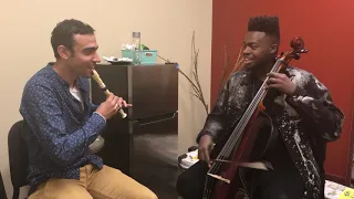 Medhat Mamdouh jamming with Kevin Olusola (Recorder Beatbox - Cello Beatbox)