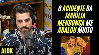 ALOK SE EMOCIONA AO FALAR DE MARÍLIA MENDONÇA | PODPAH