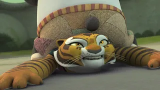 Kung Fu Panda Legends of Awesomeness - Po Sits on Tigress