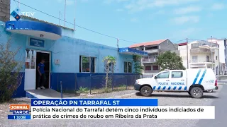 Polícia Nacional do Tarrafal detém cinco indivíduos indiciados de prática de crimes de roubo