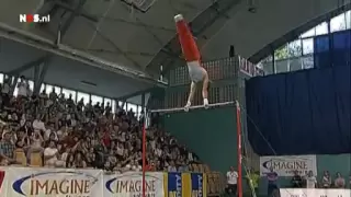 Epke Zonderland with amazing High Bar routine (triple flight element!) in Maribor