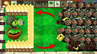 Plants vs Zombies Battlez - 1 Peashooter vs 999 Gargantuar vs Football Zombies