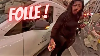 😡FEMME FOLLE vs MOTARD !😡 + GROS ACCIDENT, ROAD RAGE ET COURSE POURSUITE !