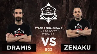 Dramis vs Zenaku - Quake Pro League - Stage 3 Finals Day 2 - NA bracket, Stream B