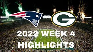 Green Bay Packers vs New England Patriots 2022 Week 4 Highlights