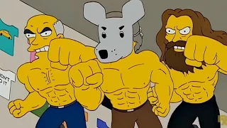 Alan Moore, Art Spiegelman and Dan Clowes in The Simpsons