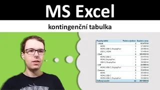 Excel: kontingenční tabulka - návod pro začátečníky a mírně pokročilé