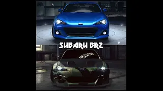 SUBARU BRZ before modification and after modification [need for speed no limits]