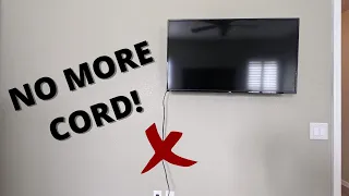 Installing an outlet behind your TV THROUGH A STUD