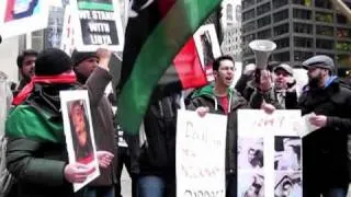 Manifestation anti-Kadhafi à Chicago