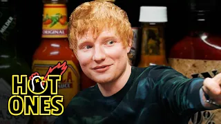 Ed Sheeran Tries to Avoid Failure While Eating Spicy Wings | Hot Ones