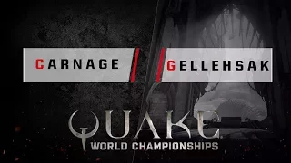 Quake - carnage vs. gellehsak [1v1] - Quake World Championships - Ro16 NA Qualifier #1