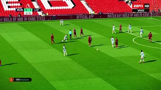 LIVERPOOL vs MANCHESTER UNITED PES 2022 PS5 MOD Ultimate Difficulty 4K Texture HDR Next Gen