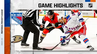 Rangers @ Ducks 11/23 | NHL Highlights 2022