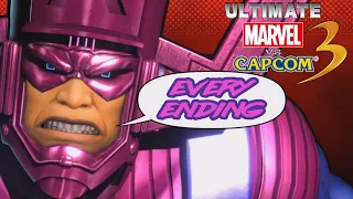 Ultimate Marvel vs Capcom 3 - Every Character Ending