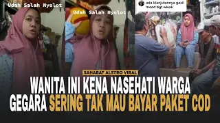 WANITA INI SELALU Tak Mau Membayar Paket COD Setiap Dia Pesan, Endingnya Sampai Dinasehati Warga.