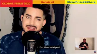 GLOBAL PRIDE 2020_ COVID-19 relief - Adam Lambert - Mad World - 27/06/2020