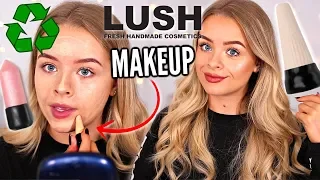 TESTING LUSH MAKEUP... WASTE FREE BEAUTY!?? 🤔